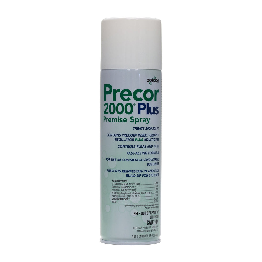 ZOECON Precor 2000 Plus Premise Spray bottle for flea control in homes.