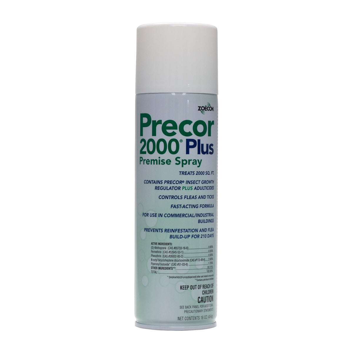 ZOECON Precor 2000 Plus Premise Spray bottle for flea control in homes.