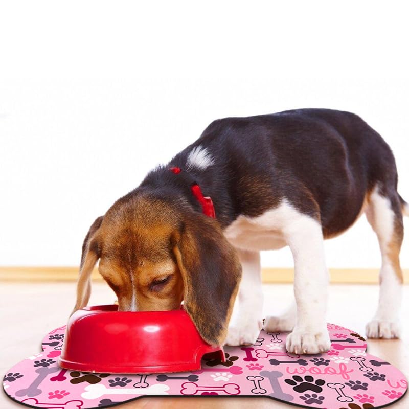 Zoeeya 19x12 inch mat fits standard bowls and small spaces