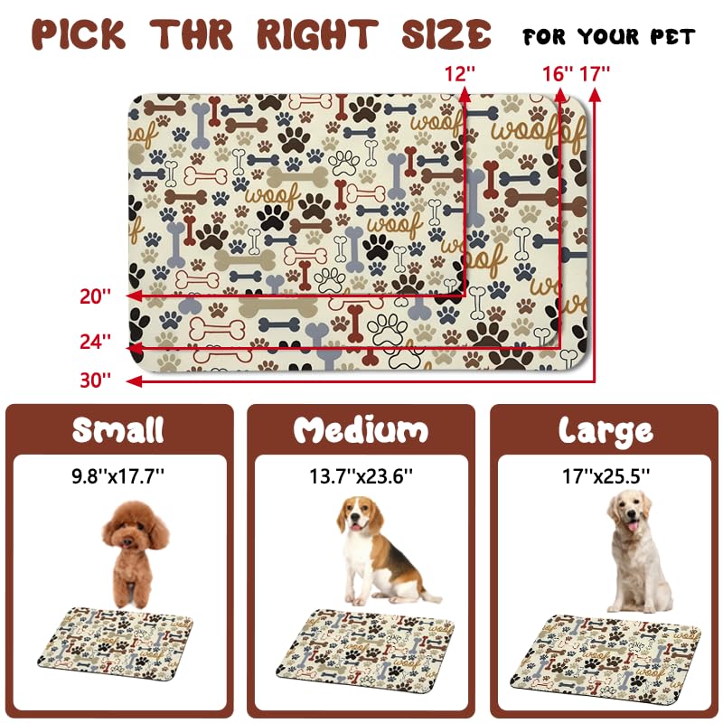 Zoeeya dog food mat easy-clean material for effortless maintenance