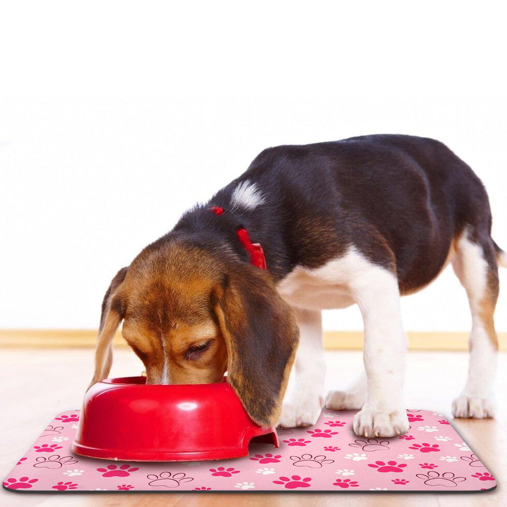 Zoeeya dog food mat rolled for storage close-up, portable and space-saving.