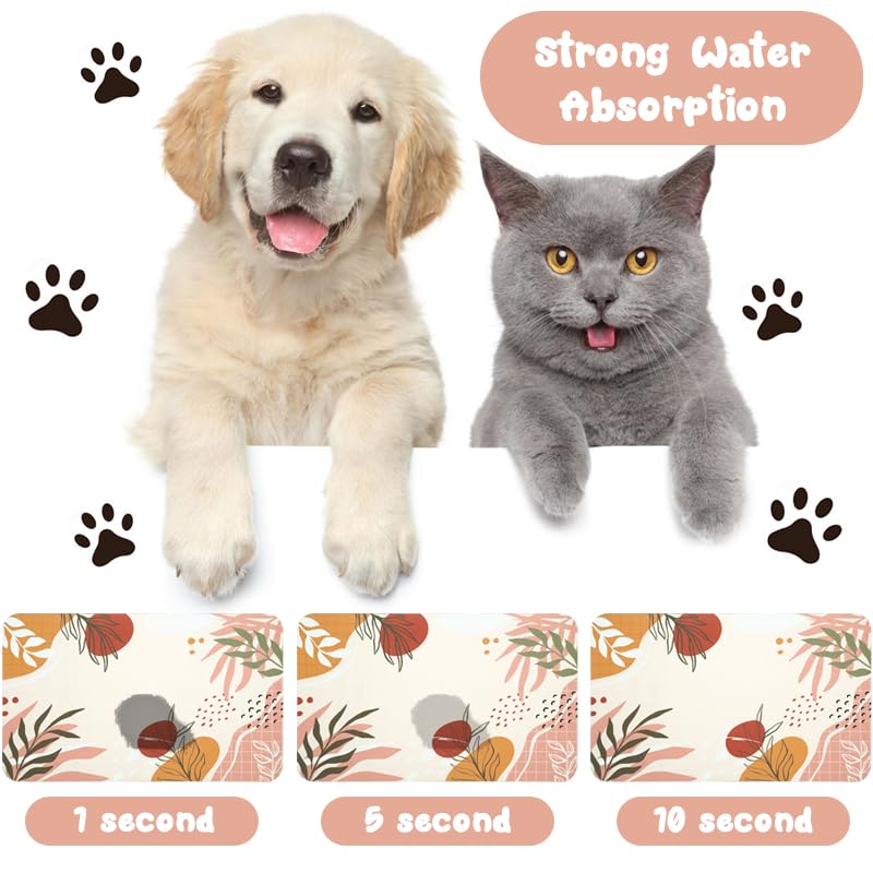 Zoeeya dog food mats easy to clean; machine washable or hand wash.
