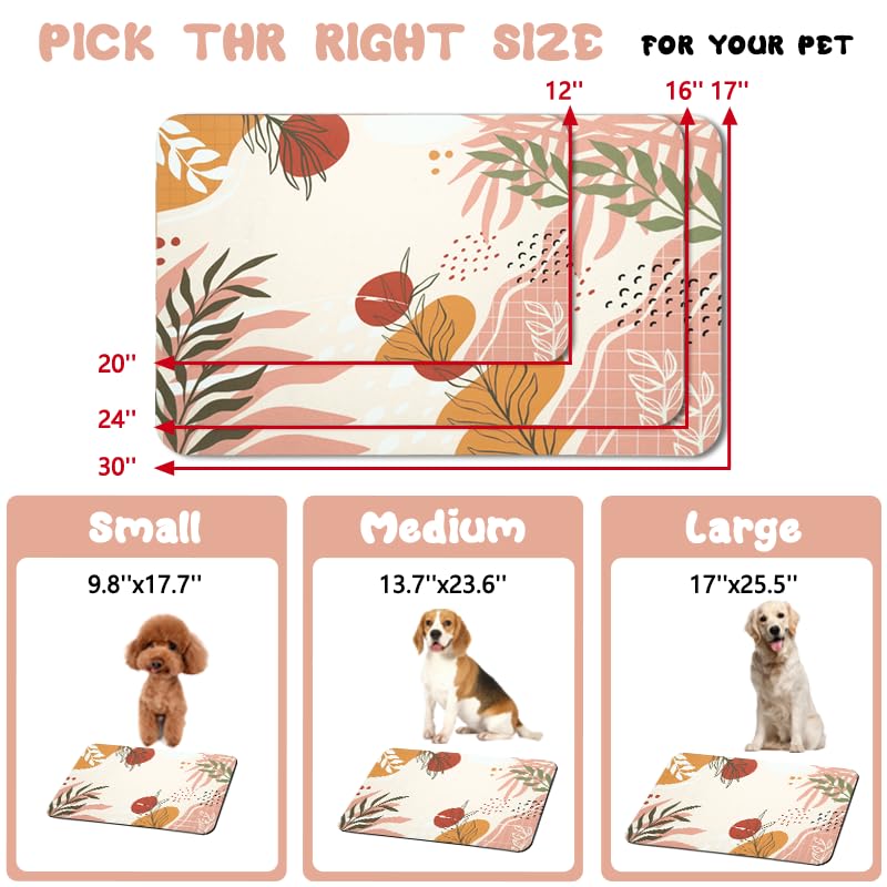 Zoeeya dog food mats non-slip backing prevents sliding during feeding.