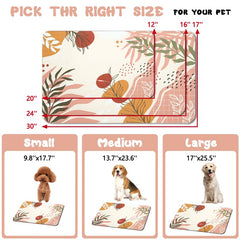 Zoeeya dog food mats non-slip backing prevents sliding during feeding.