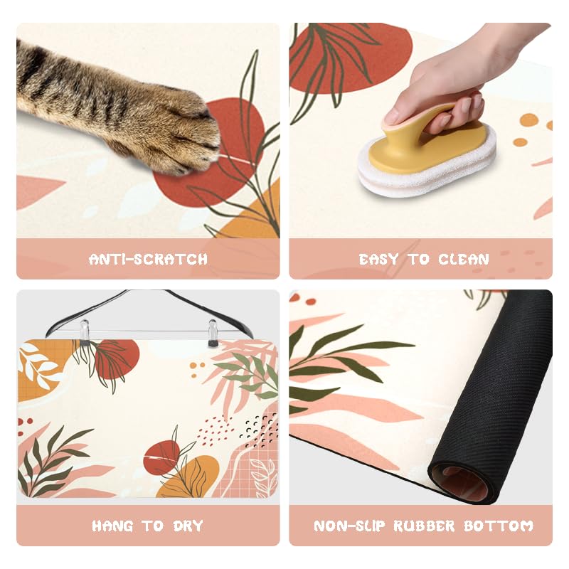 Zoeeya dog food mats premium material diatomaceous earth ensures durability and odor control.