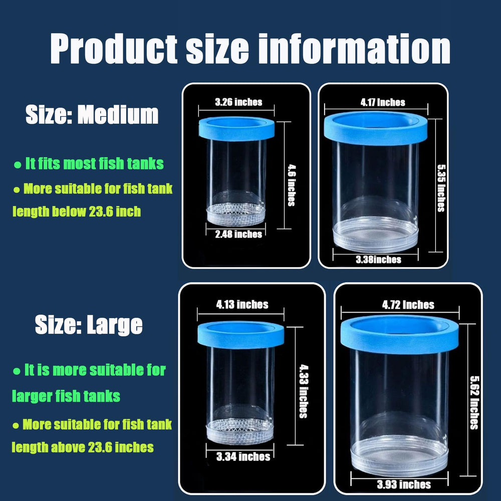 Zoewan breeder box compact portable design allows easy transfer between tanks.