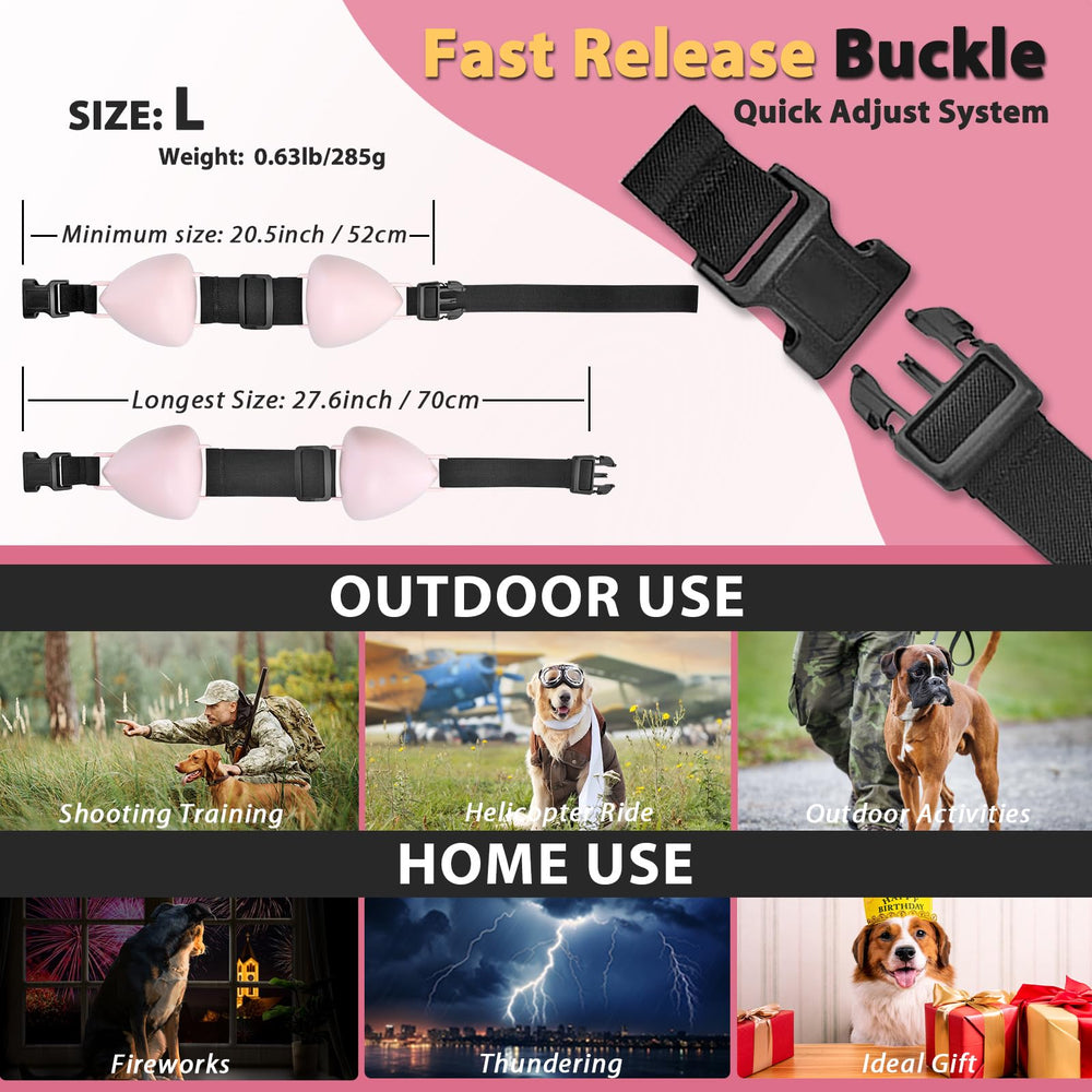 Zohan Dog ZOHAN Dog Ear Muffs – Noise Protection for Fireworks, Thunder & Vacuum ...
