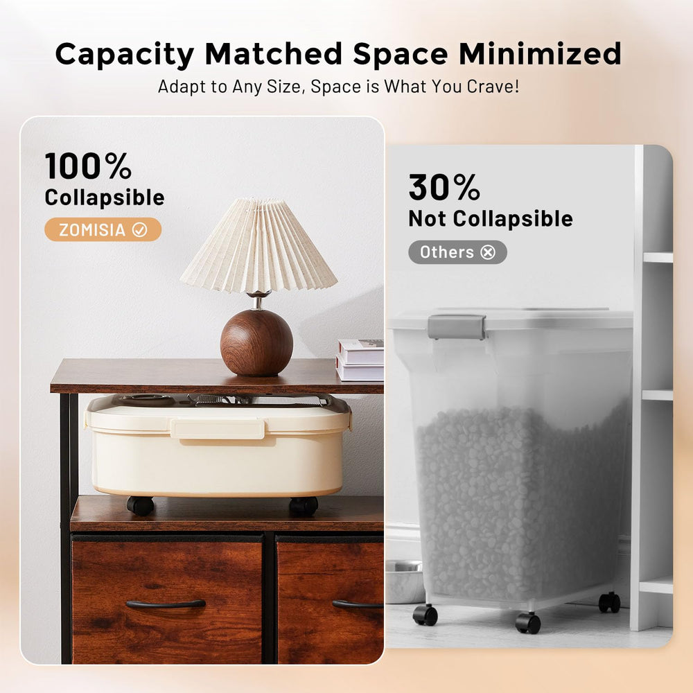 ZOMISIA built-in scoop for quick, measured portions of kibble.
