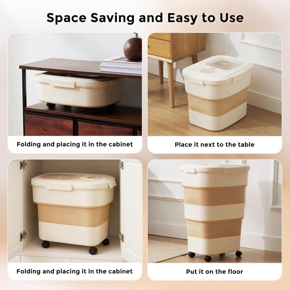 ZOMISIA wheels allow moving from pantry to feeding area with ease.