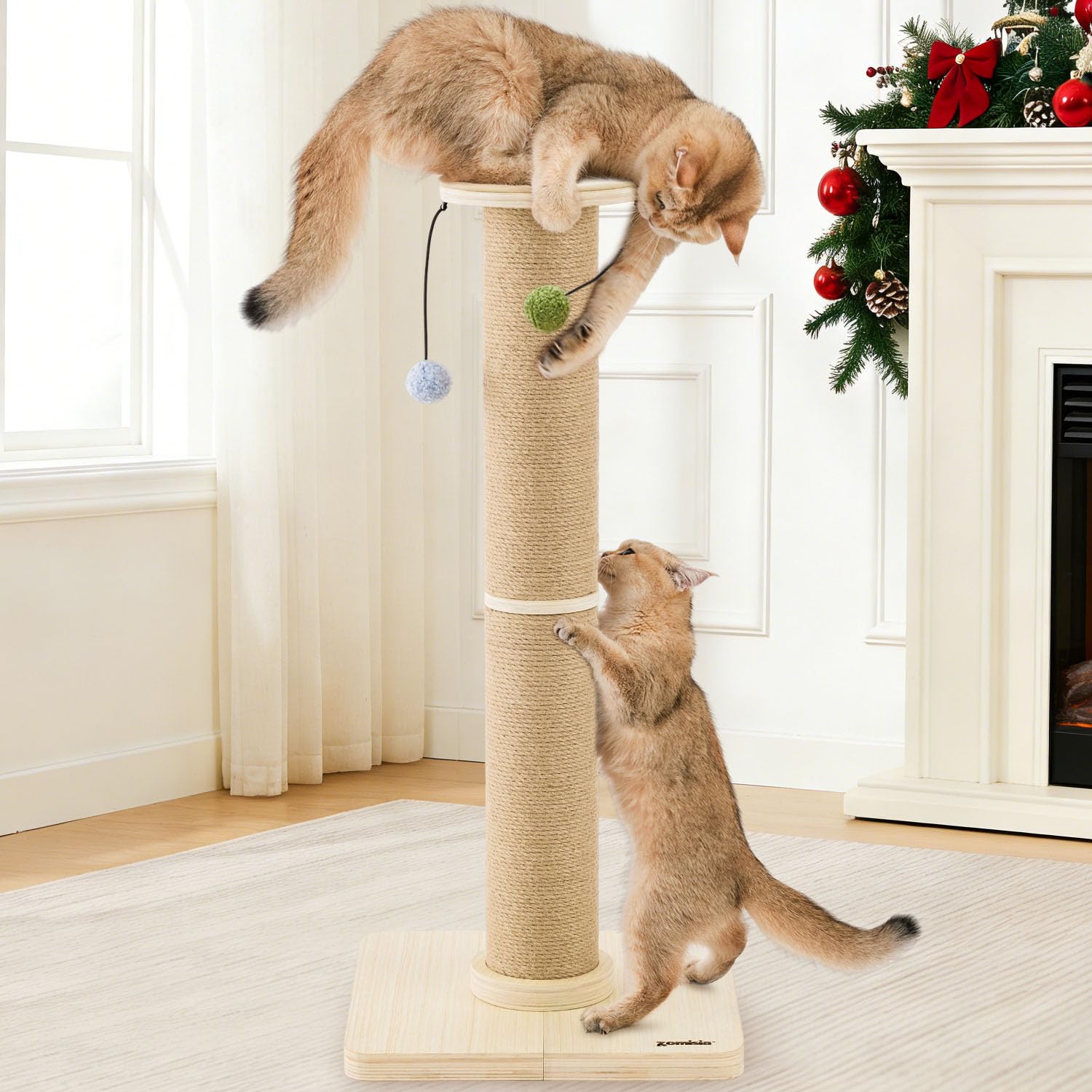 ZOMISIA sturdy indoor design supports tall post stability during active play