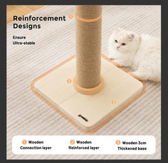 ZOMISIA wood top platform enhances climbing and perching for cats