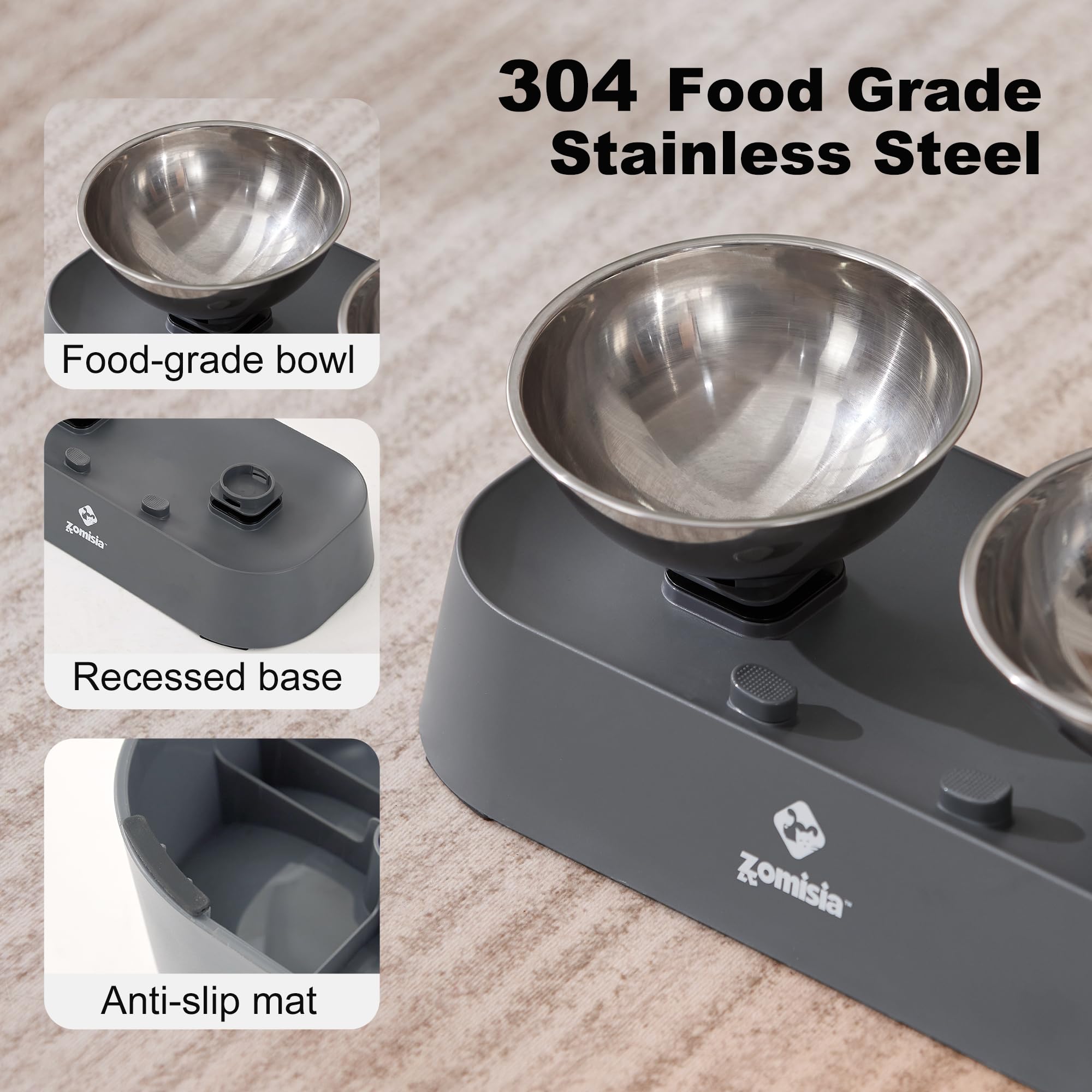 ZOMISIA anti-slip-rubber-mats: keeps bowls steady during meals