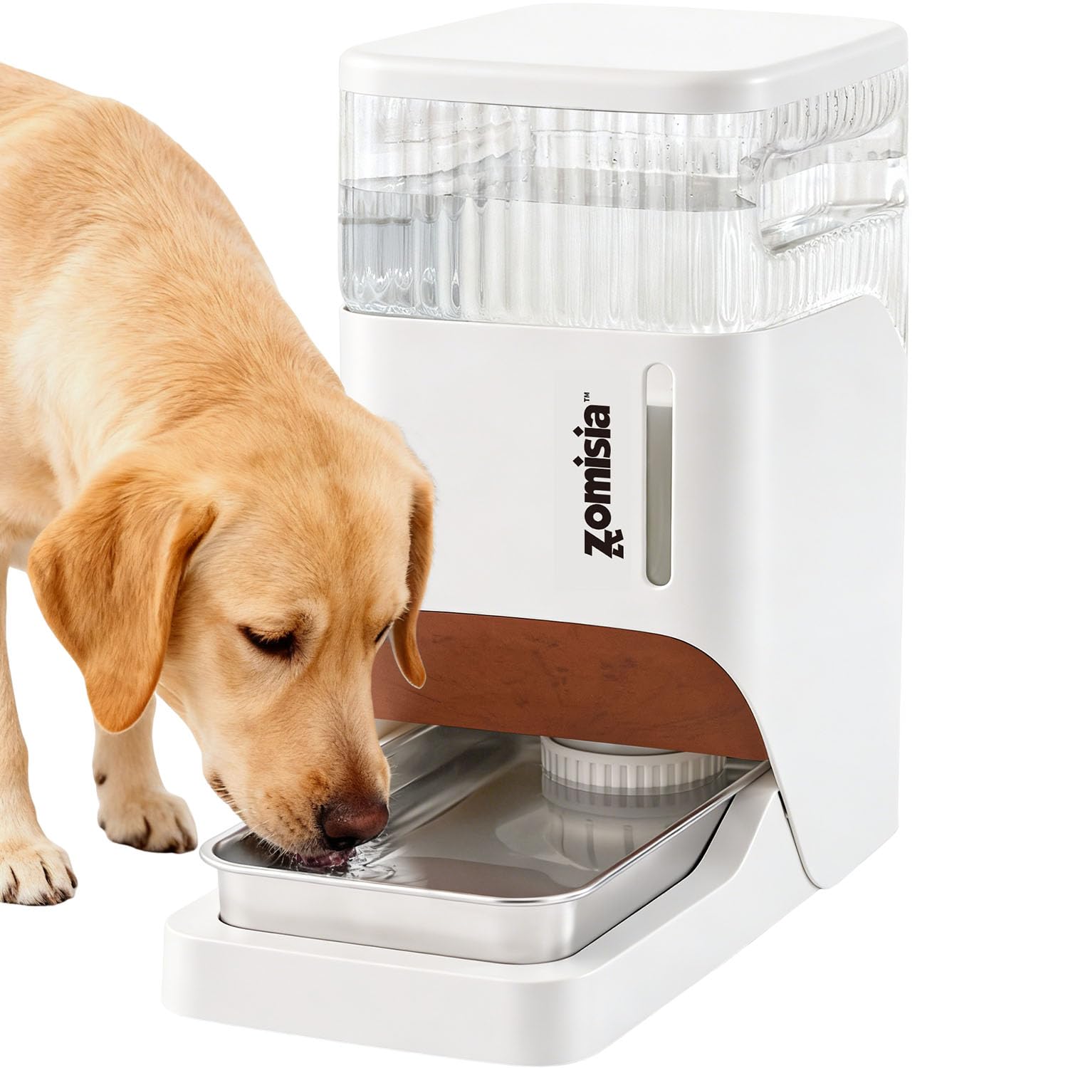 ZOMISIA automatic-dog-water-dispenser-8l-white ensures steady hydration outdoors.