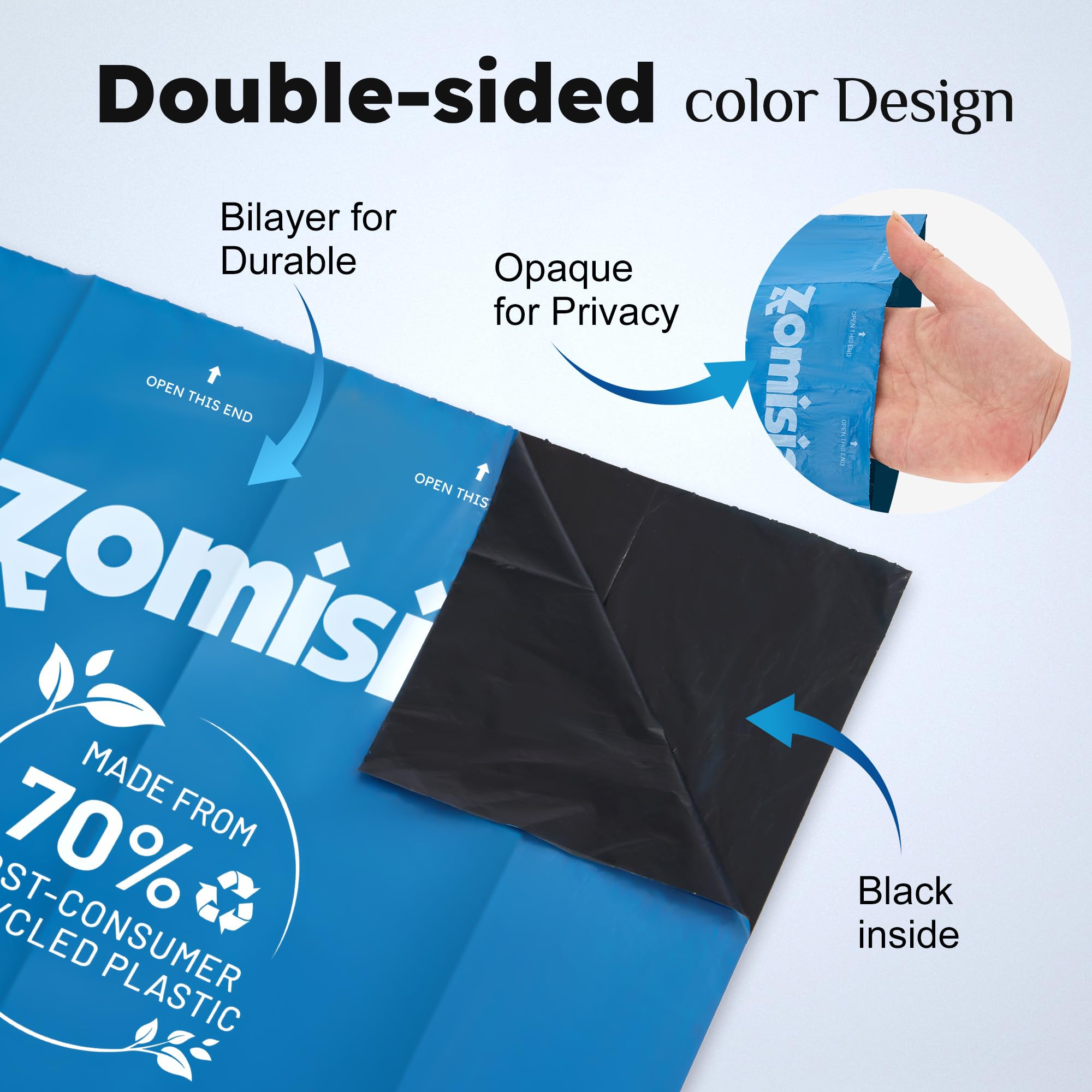 ZOMISIA bags with 9x13 size simplify quick pickup.