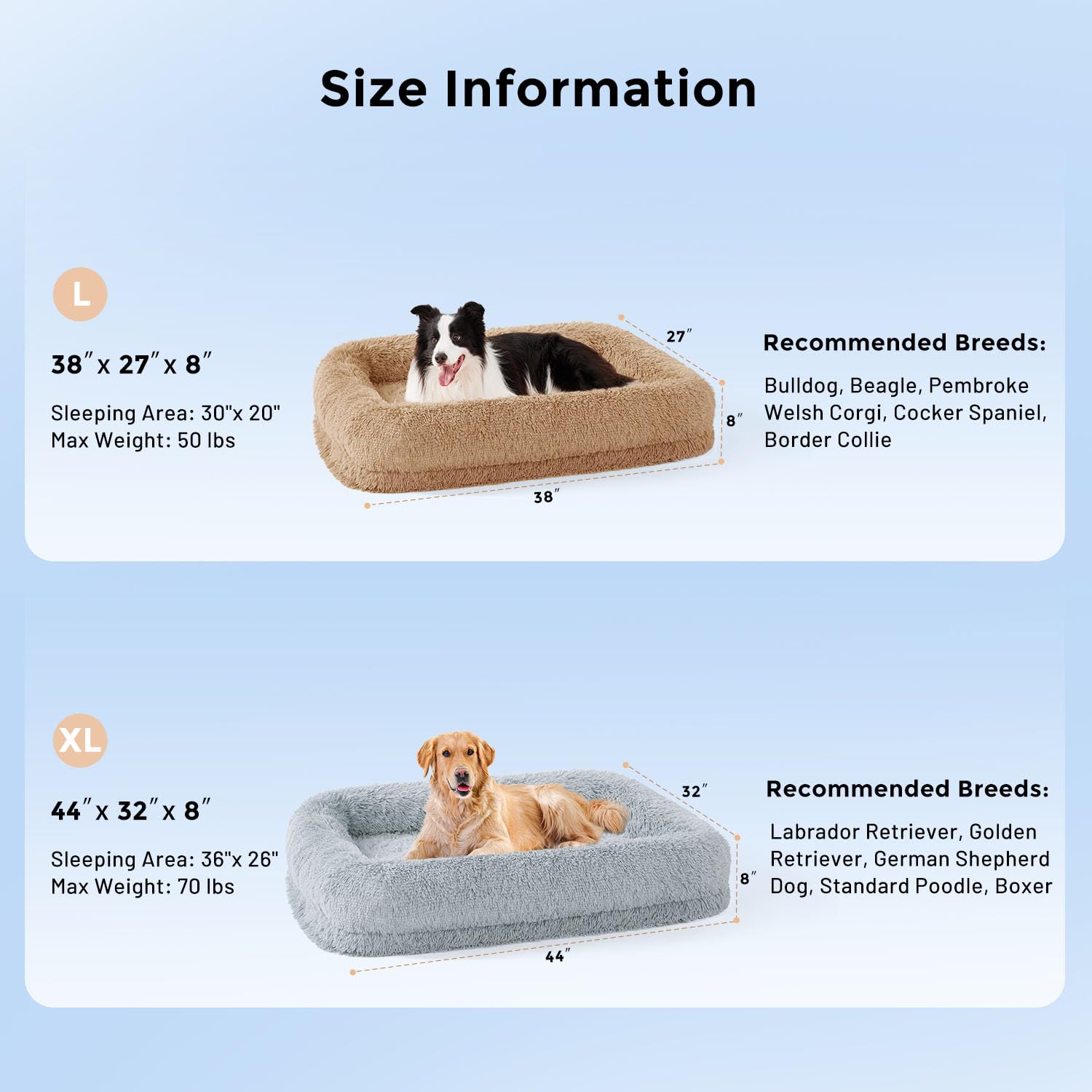 ZOMISIA calming dog bed plush faux fur exterior signals warmth.