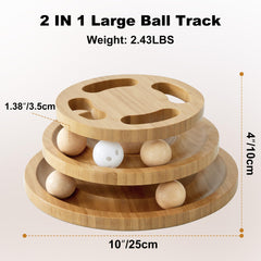 ZOMISIA cat ball track toy — includes jingle ball to attract a cat's attention.