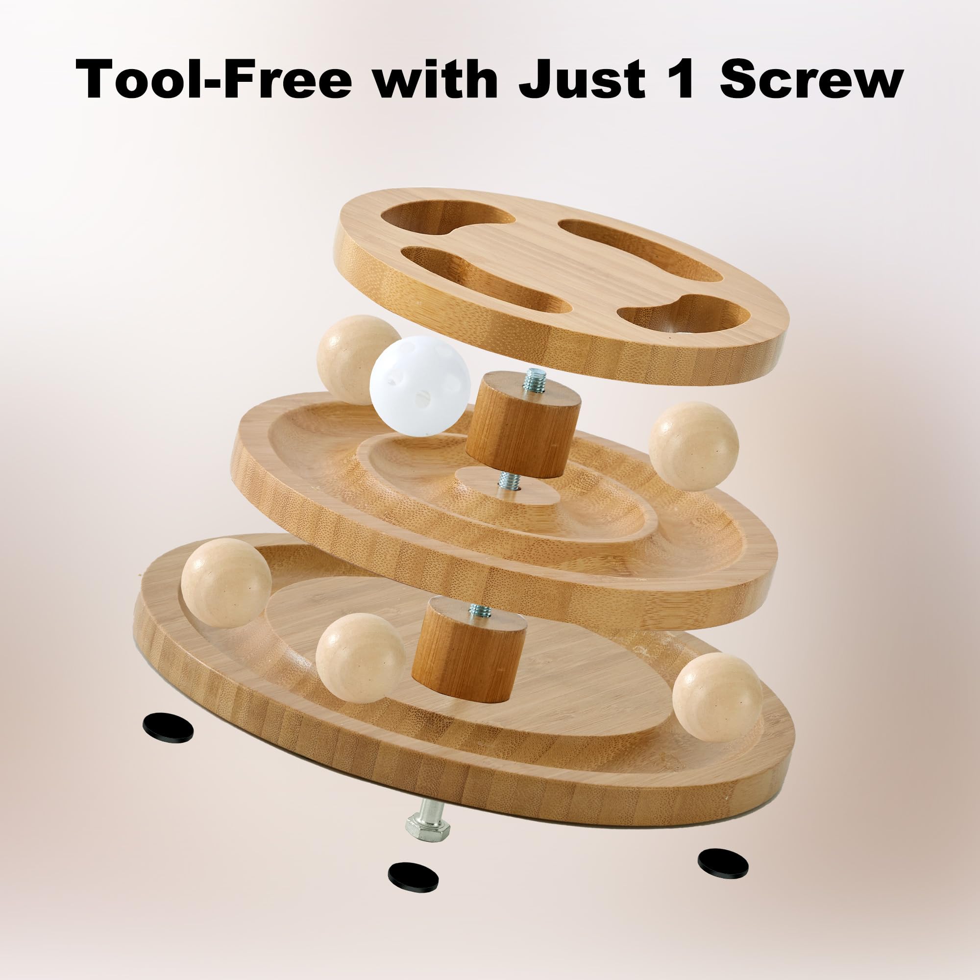 ZOMISIA cat ball track toy — ideal for multi-cat households, supporting shared play and bonding.