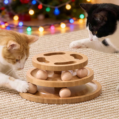 ZOMISIA cat ball track toy — puzzle top sparks curiosity and engagement during play.
