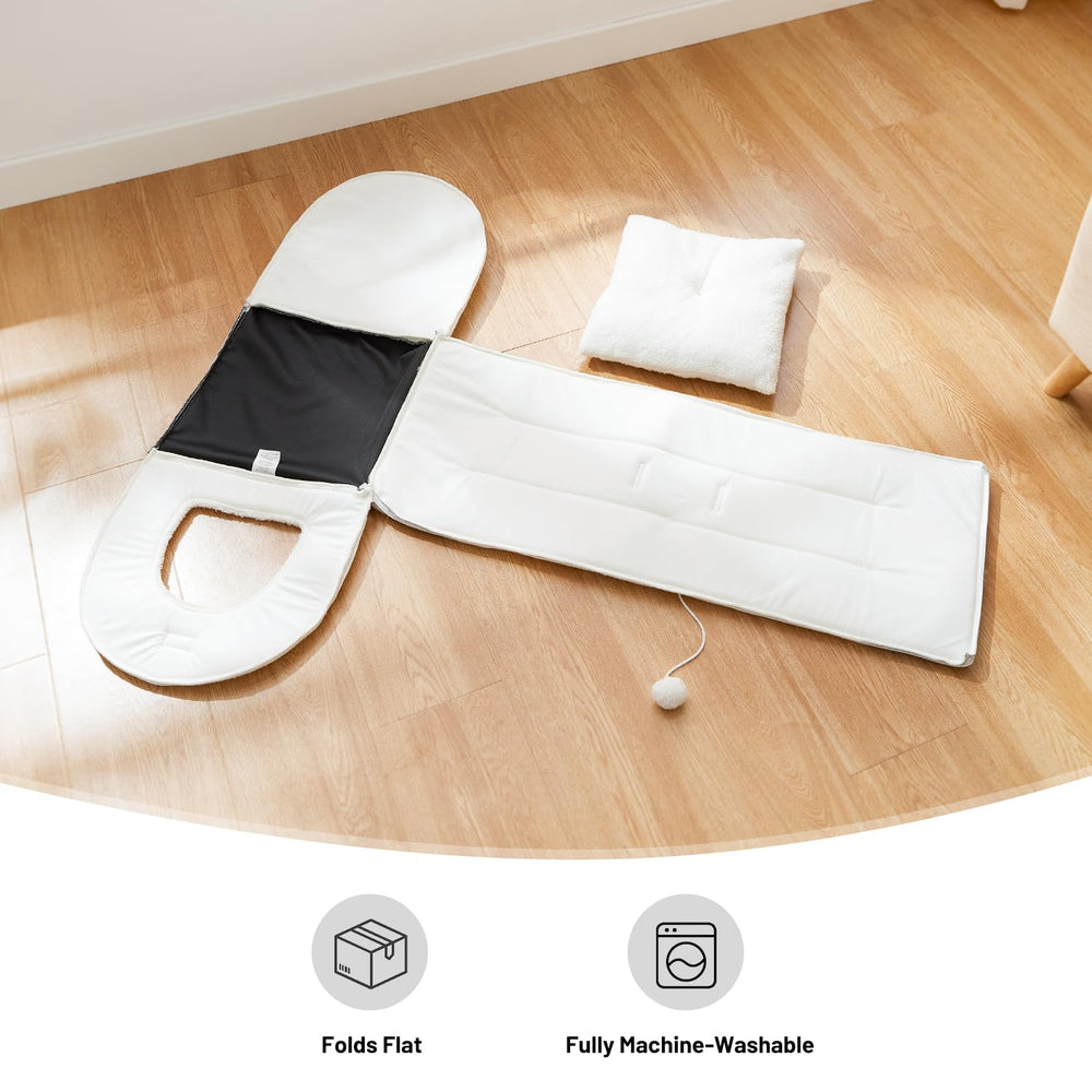 ZOMISIA cat bed cave portable handle enables easy room-to-room movement.