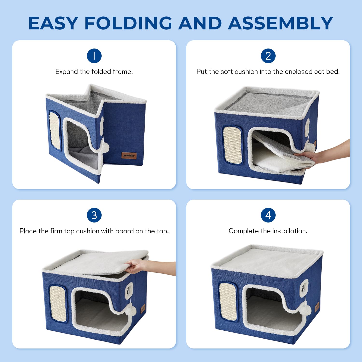 ZOMISIA foldable design lets you store easily when not in use.