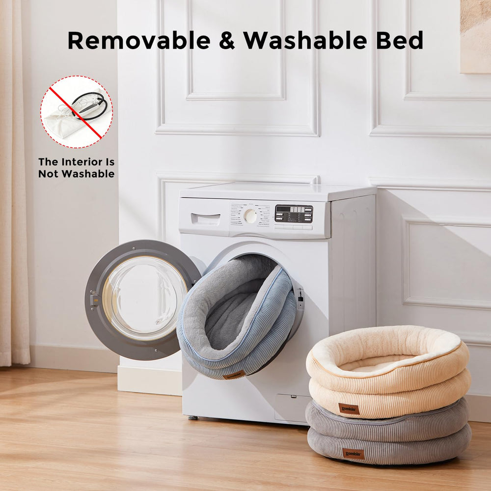 ZOMISIA cat bed safety features include waterproof core for longevity.