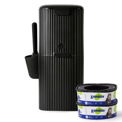 ZOMISIA disposal bin with a closed lid for hands-free waste and odor containment.