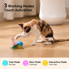 ZOMISIA cat toy with three tails offers varied interactive play experiences.