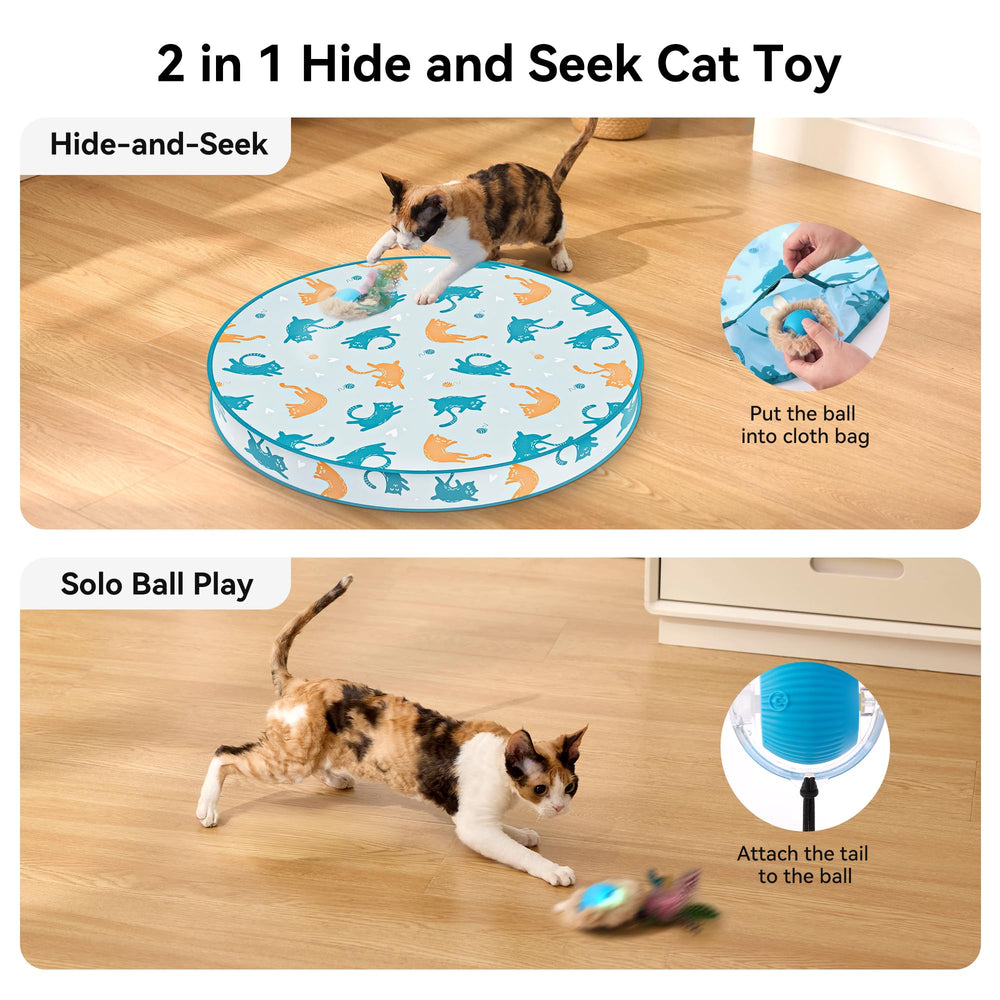 ZOMISIA cat toy cloth bag reveal engages curiosity and promotes exercise.