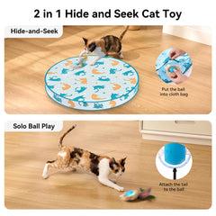 ZOMISIA cat toy cloth bag reveal engages curiosity and promotes exercise.