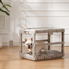 ZOMISIA 28in open crate for quick setup and easy access.