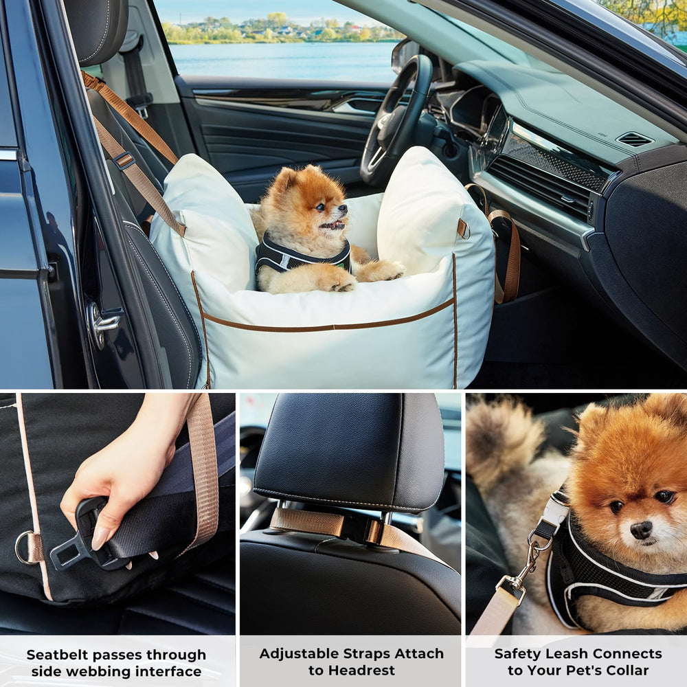 ZOMISIA memory foam filling provides comfy support for small dogs on long trips.