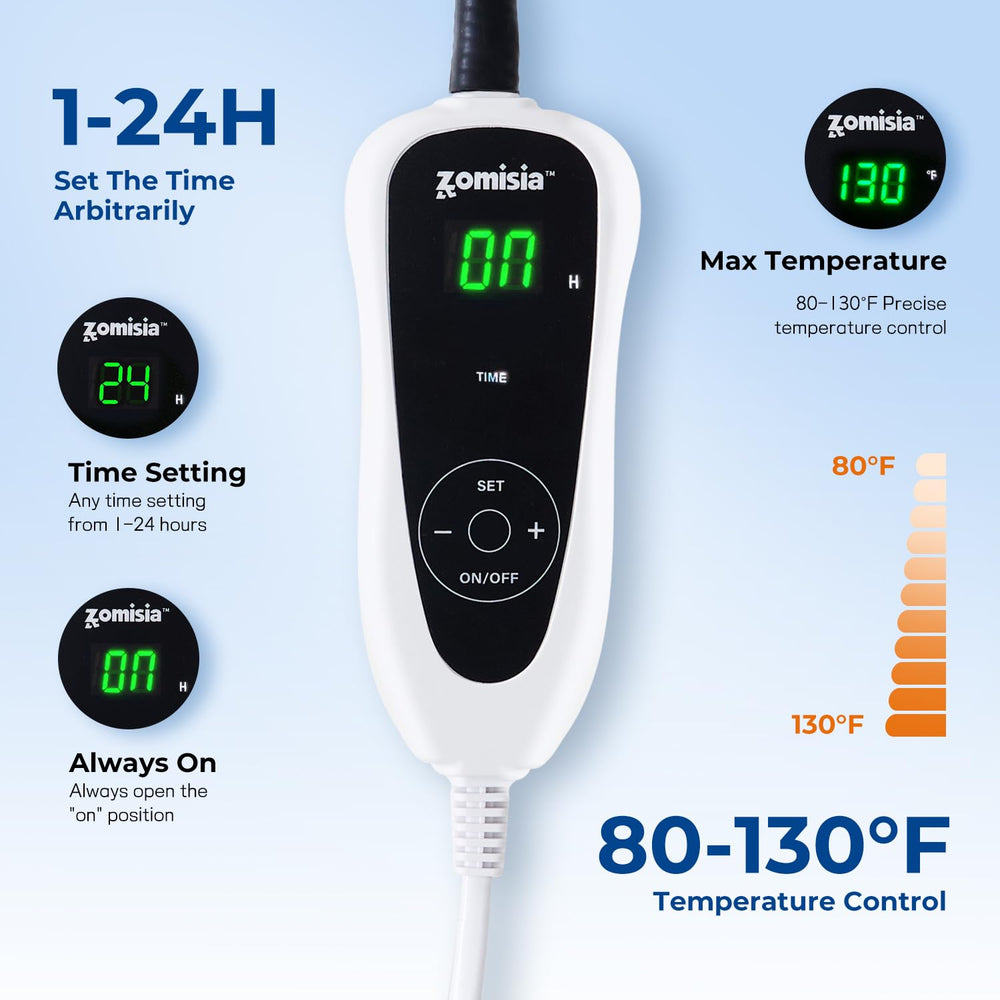 ZOMISIA dog heating pad waterproof core ensures reliable indoor use.