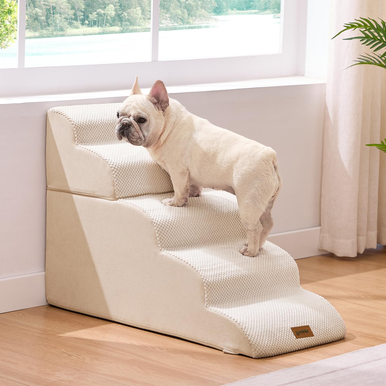 ZOMISIA dog stairs split-zipper connection shows modular design