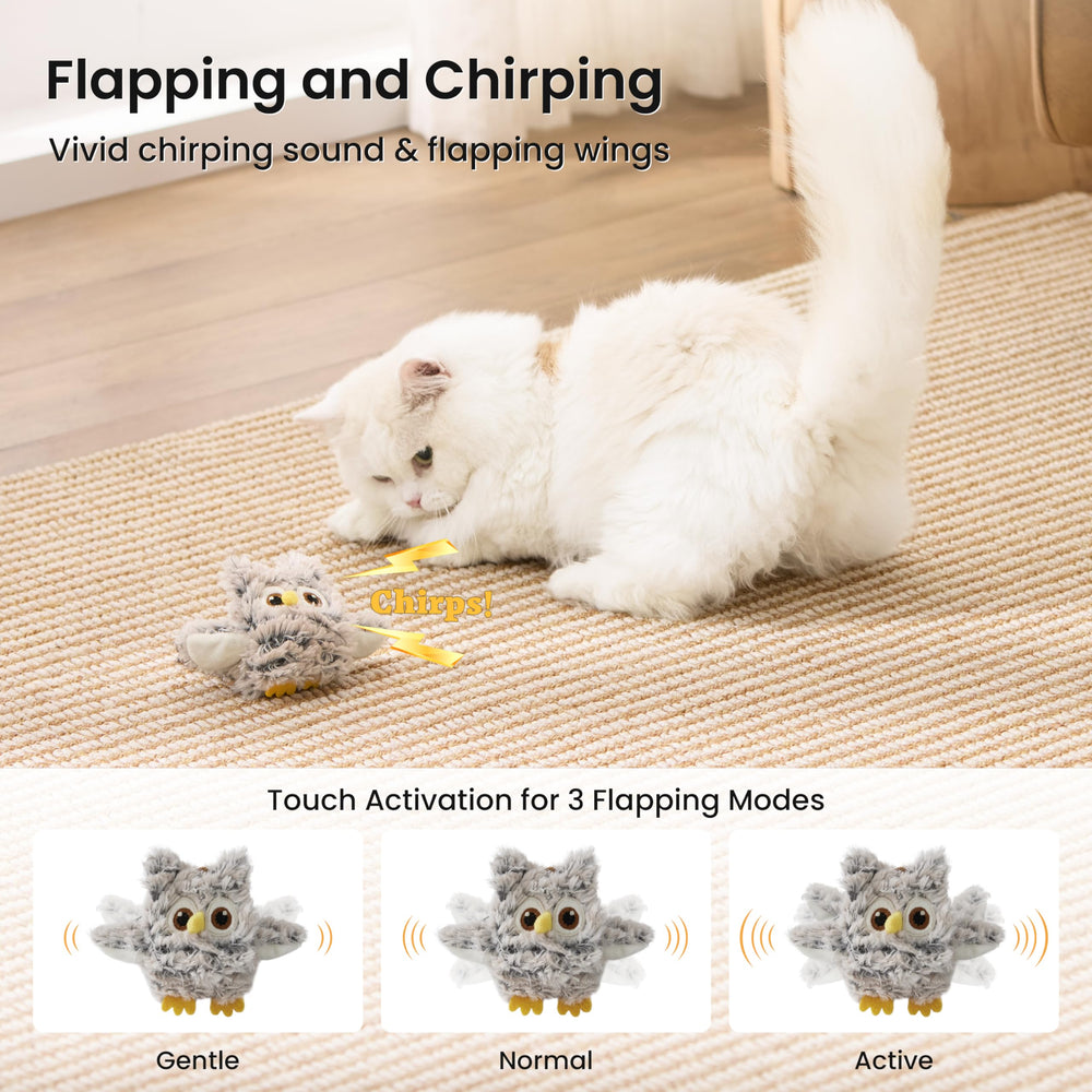 ZOMISIA Catnip bag activates scent-driven solo play with the toy.