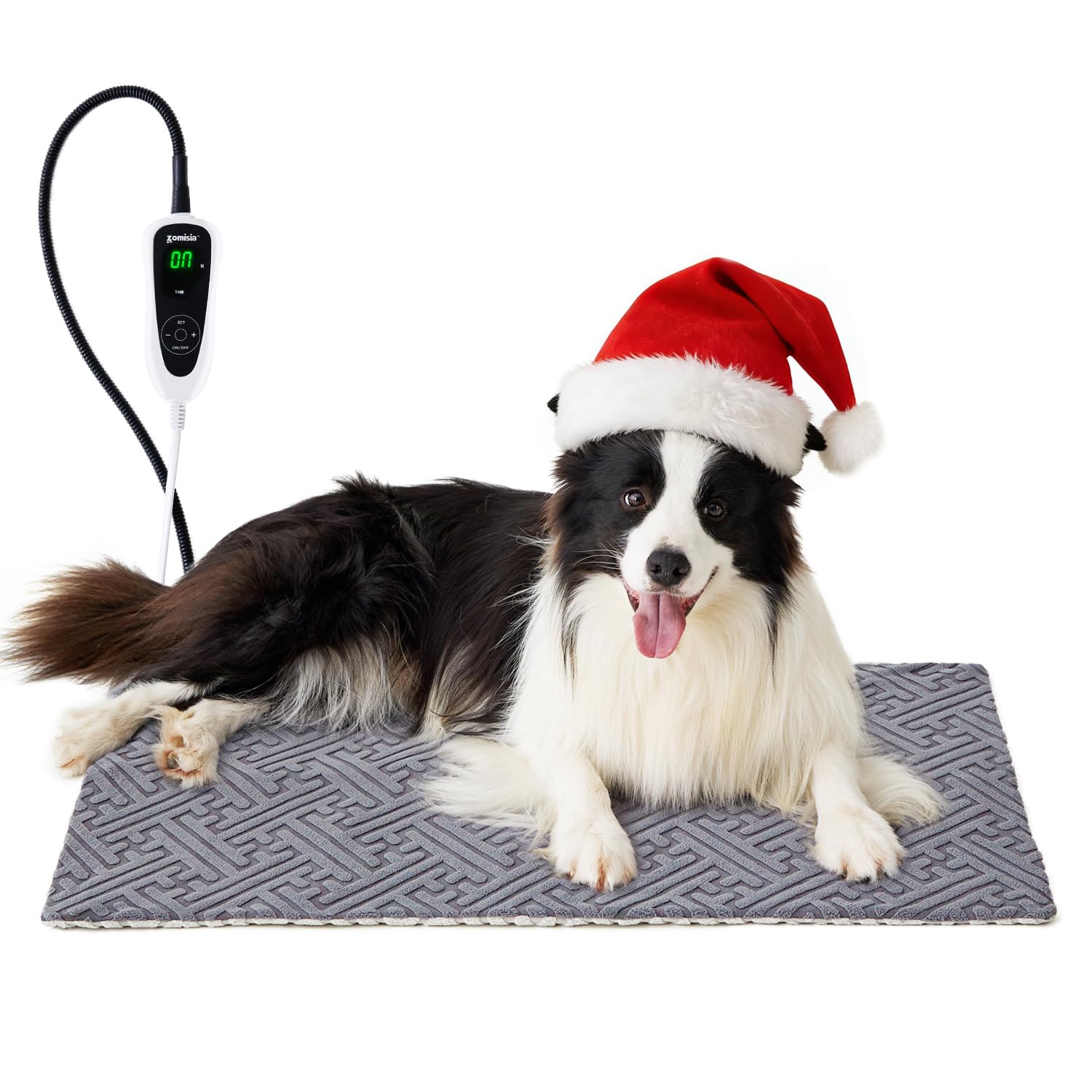 ZOMISIA large dog heating pad on floor provides steady warmth for lounging