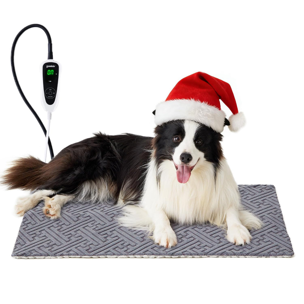 ZOMISIA large dog heating pad on floor provides steady warmth for lounging