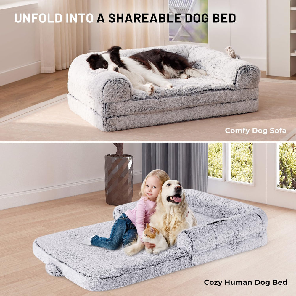 ZOMISIA human-dog-bed blanket-included offers extra warmth for snuggle sessions