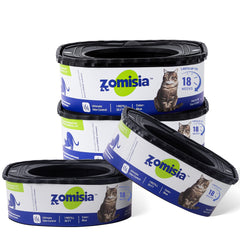 ZOMISIA-litter-genie-refill-4pack-1 image shows a four-pack compatible with Litter Genie for odor control.