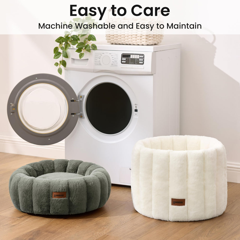 ZOMISIA compact size bed fits small pets in cozy corners.