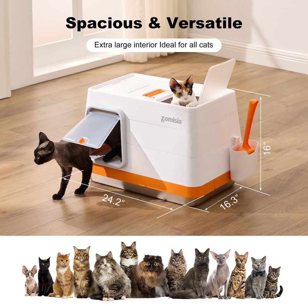 ZOMISIA spacious interior measures 24.2 by 16.3 by 16 inches for roomy comfort.