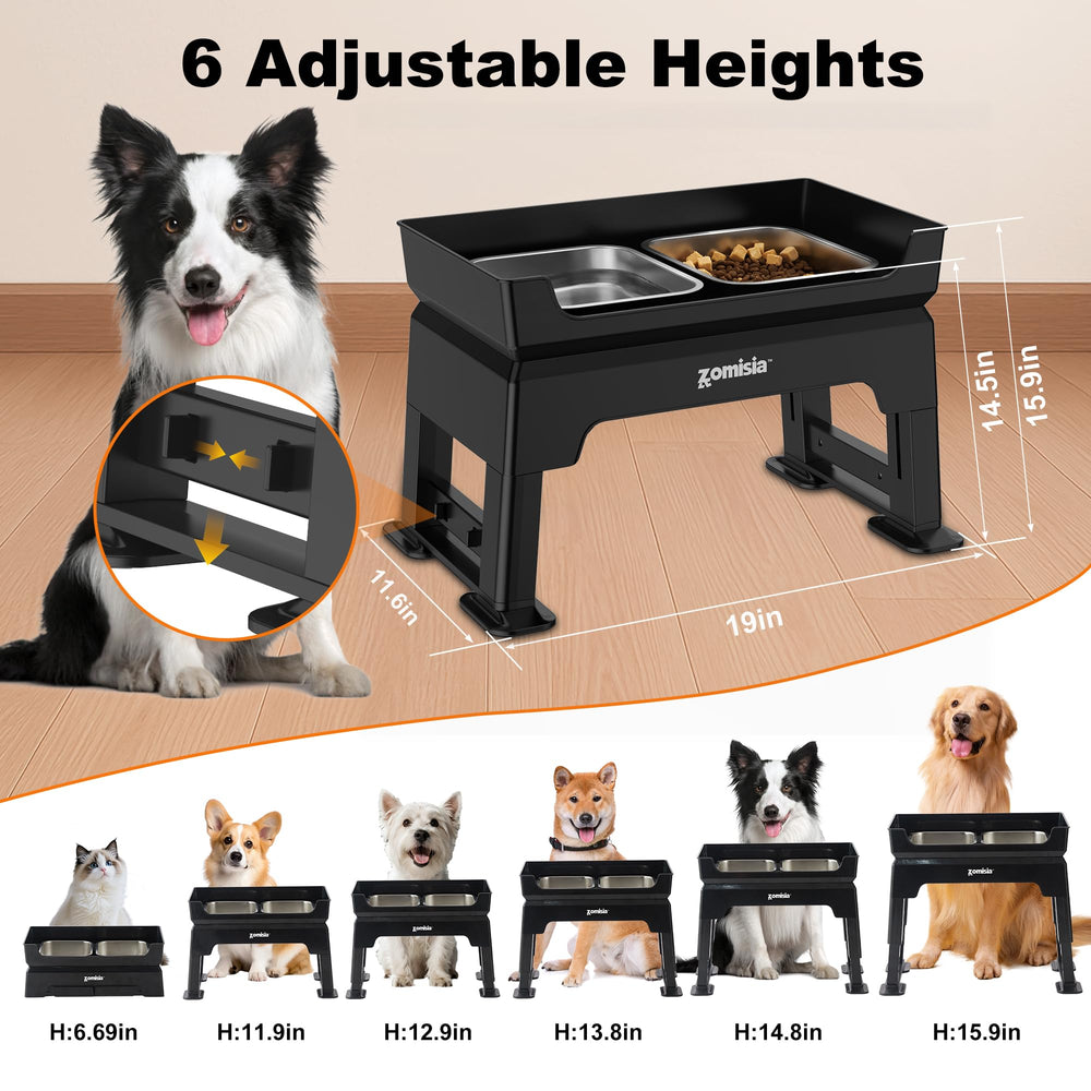 ZOMISIA stainless steel bowls provide durable, easy-clean feeding for pets