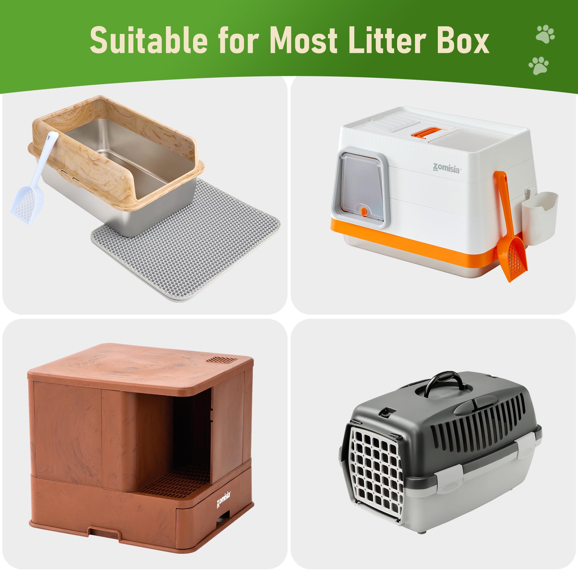 ZOMISIA unscented liners maintain a neutral odor environment