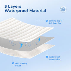 ZOMISIA blanket with plush faux rabbit fur side offers extra warmth and comfort