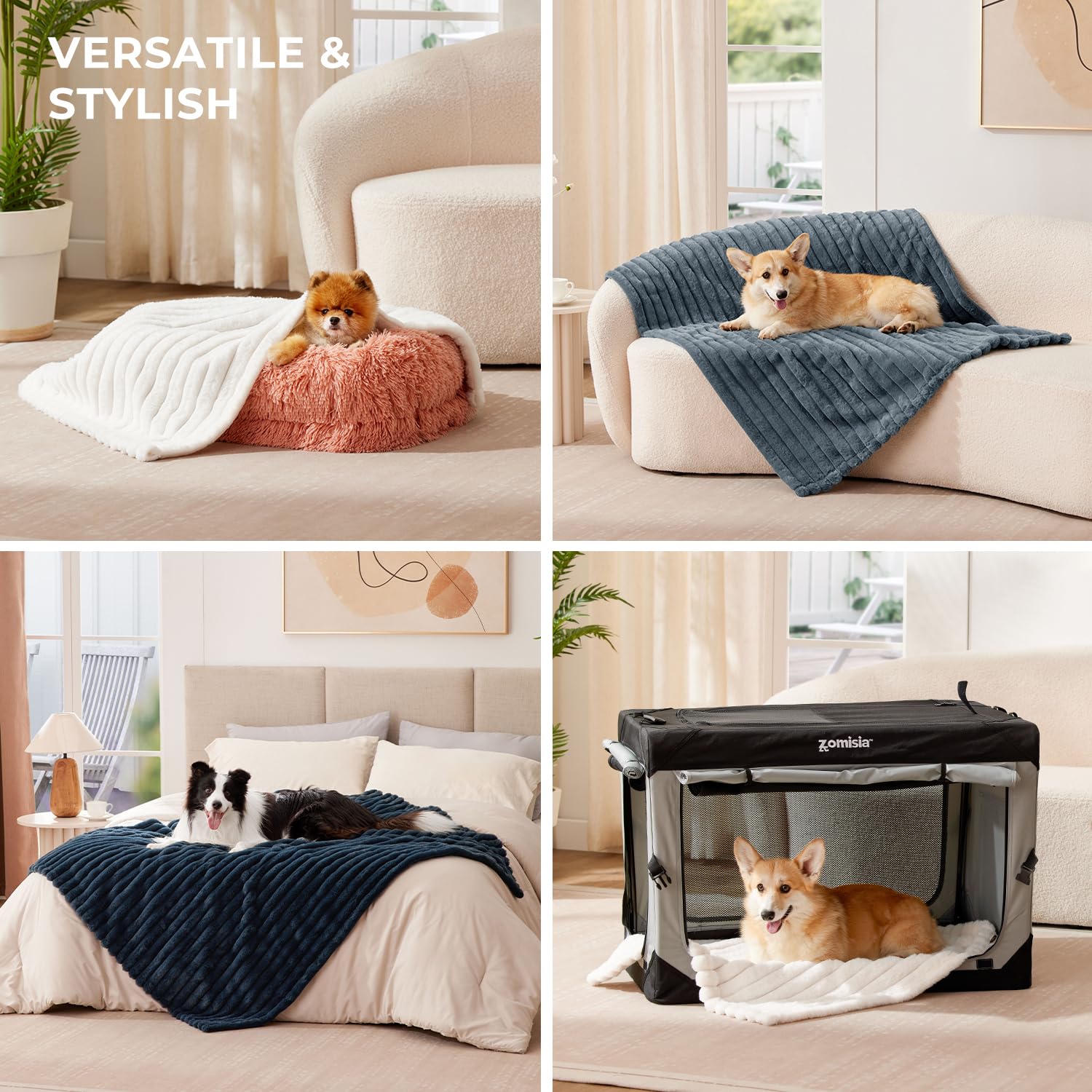 ZOMISIA blanket waterproof lining blocks spills, protecting furniture