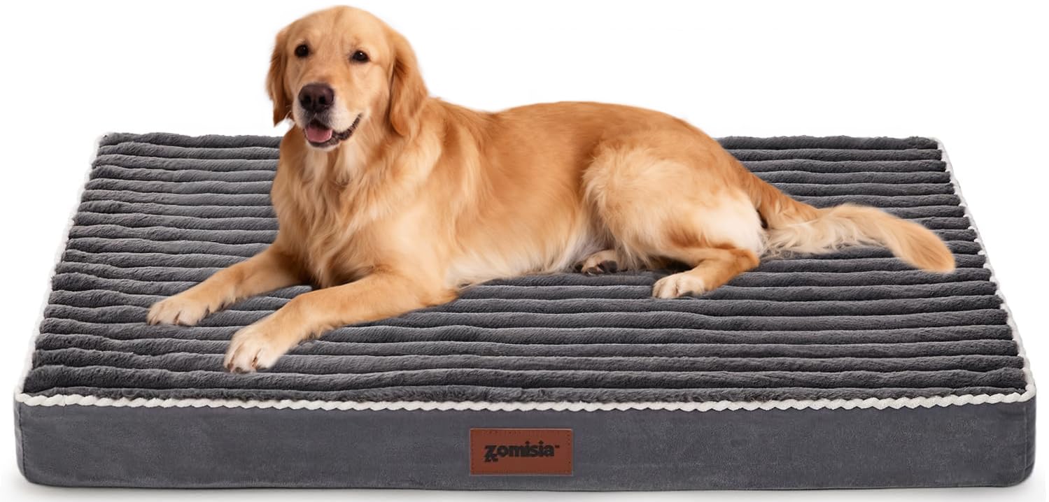 ZOMISIA XXL dog bed fabric-detail close-up of plush rabbit-fur-like texture