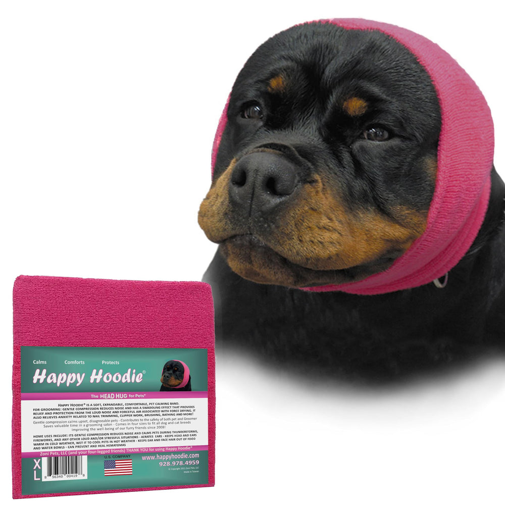 ZONI PETS Happy Hoodie envoltura de orejas para perro, protege oídos de ruidos fuertes durante cuidado de mascotas