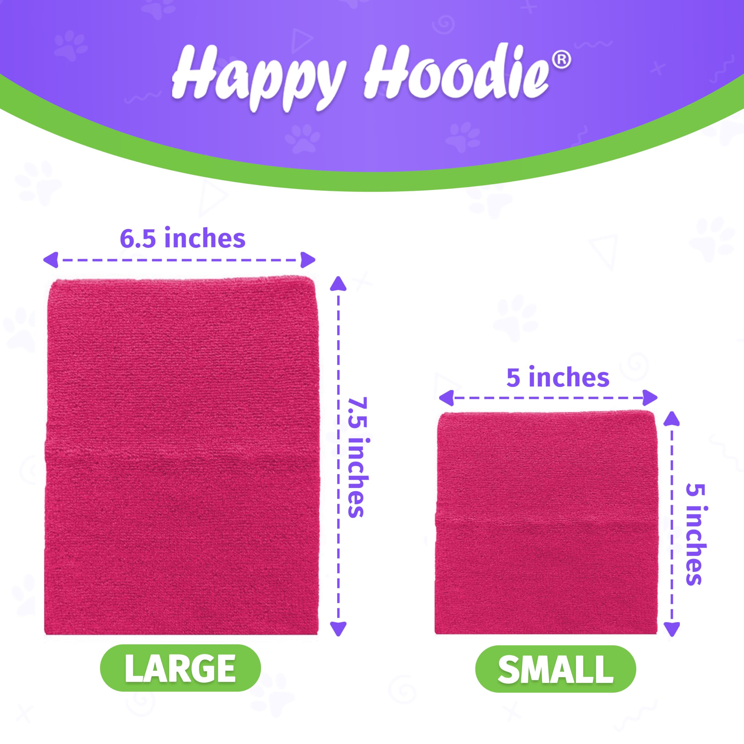 ZONI PETS Happy Hoodie swaddling effect supports comfort during baths