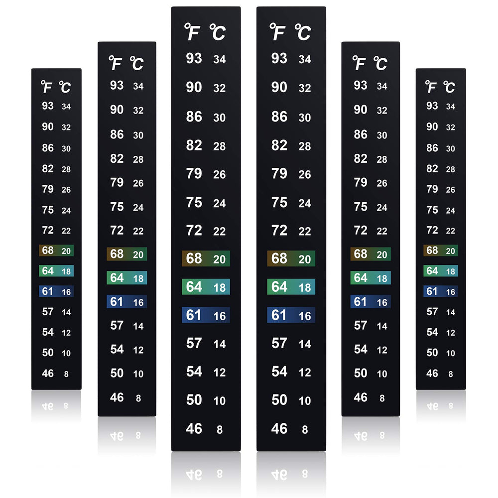 Zonon 24-piece stick-on thermometer strip packaging ready for fermentation monitoring