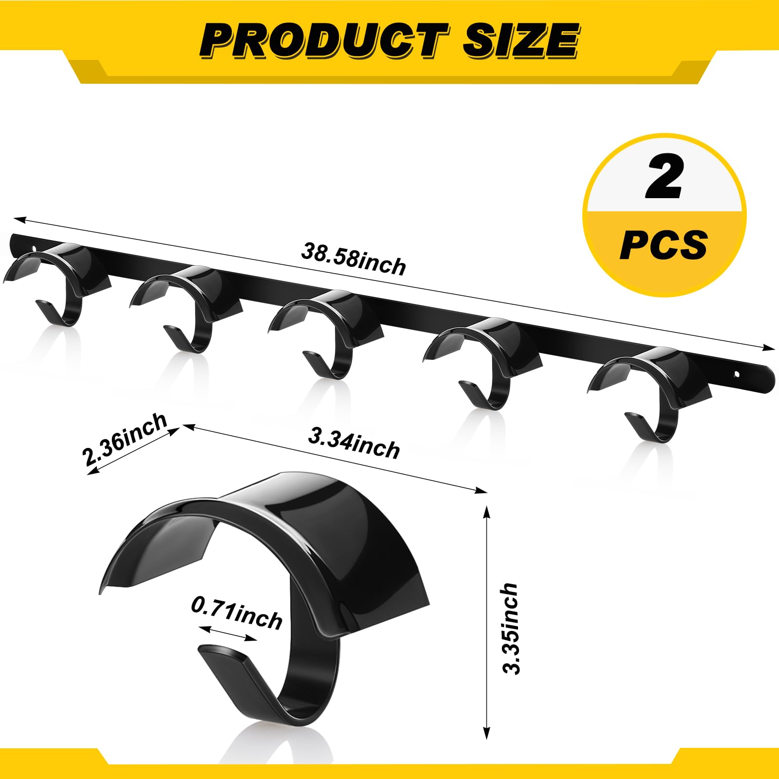 Zonon bridle hooks wall-mount close-up shows sturdy metal construction for durable use.