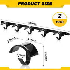 Zonon bridle hooks wall-mount close-up shows sturdy metal construction for durable use.